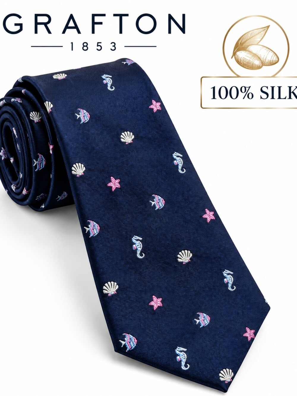 NWT Navy Silk Tie